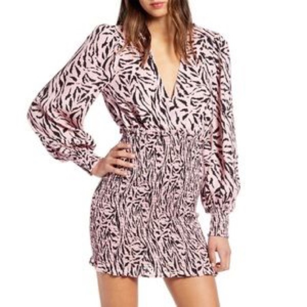 Sexy Deep V mini dress